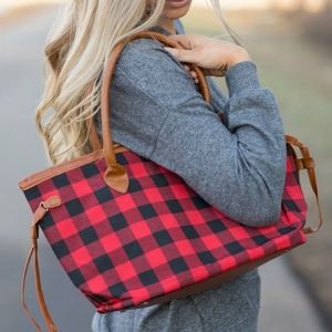 Buffalo Plaid Tote